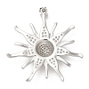 Brass Micro Pave Cubic Zirconia Pendants KK-Q775-06P-2