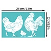 Self-Adhesive Silk Screen Printing Stencil X1-DIY-WH0338-358-2