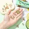 10Pcs 2 Styles Natural Agate Peach Charms KK-CJ0003-24-4