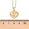 304 Stainless Steel Heart Pendant Necklaces for Women NJEW-G191-01G-3