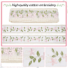 15 Yards Polyester Embroidery Flower Lace Ribbon OCOR-WH0078-223-5
