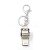 Shining Zinc Alloy Rhinestone Whistle Pendant Keychain LS-KEYC-O014-01P-04-2