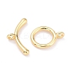 Rack Plating Brass Toggle Clasps KK-B036-09G-2