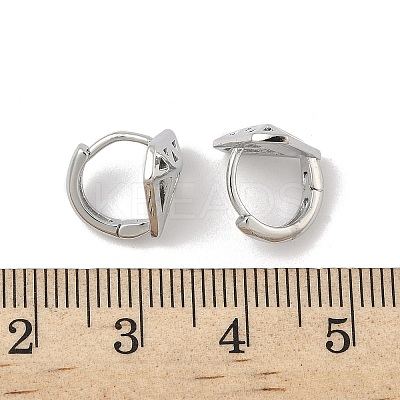 Brass Hoop Earrings EJEW-D320-10P-1