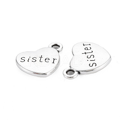 Tibetan Style Alloy Family Charms LS-X-TIBEP-5429-AS-LF-1