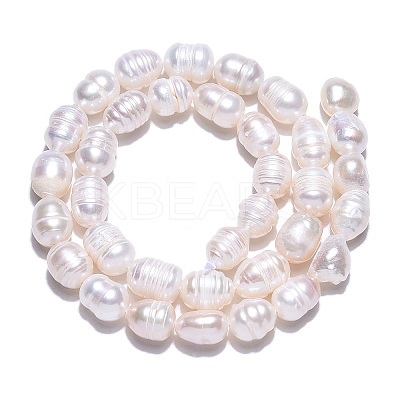 Natural Cultured Freshwater Pearl Beads Strands PEAR-N012-07S-1