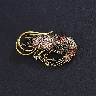 Alloy Rhinestone Brooch LS-JEWB-K027-04A-AG-1