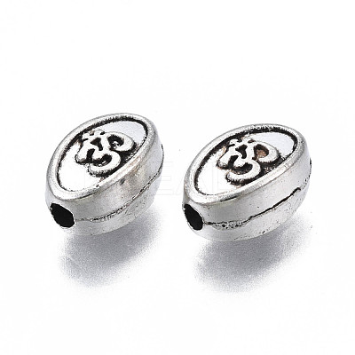 Tibetan Style Alloy Beads TIBEB-N007-037-1