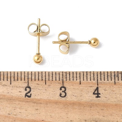 304 Stainless Steel Stud Earrings for Women EJEW-E603-06B-G-1