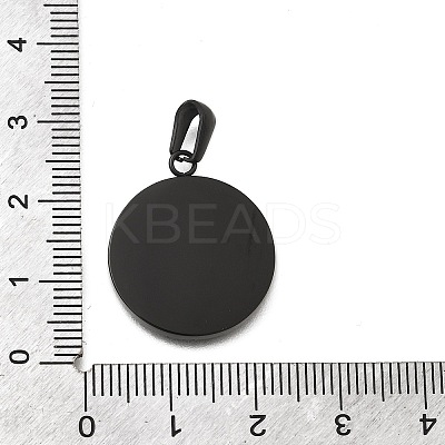 Ion Plating(IP) 304 Stainless Steel Pendants STAS-P115-09B-1