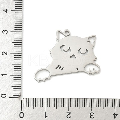 304 Stainless Steel Pendants STAS-F326-08B-P-1