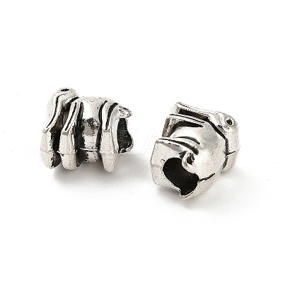 Tibetan Style Alloy European Beads FIND-M047-16AS-1