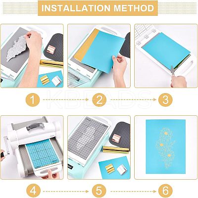 3 Rolls 3 Colors Heat Transfer Vinyl Sheets DIY-FH0003-44-1