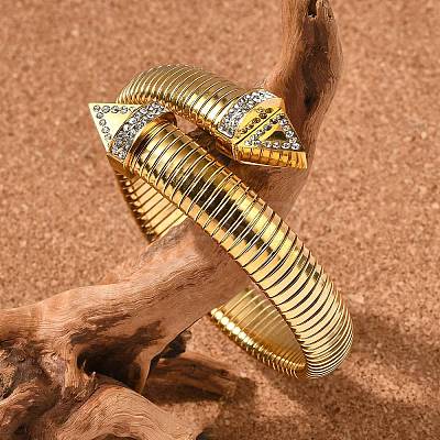 304 Stainless Steel Stretch Bracelets for Women BJEW-A031-03G-1