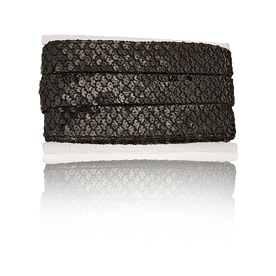 Polyester with PT Paillette Lace Trim Ribbon OCOR-WH20073-01D-1