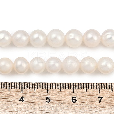 Natural Cultured Freshwater Pearl Beads Strands PEAR-I007-07X-04A-1