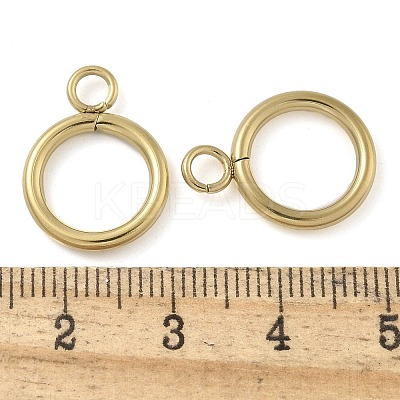 Ion Plating(IP) 304 Stainless Steel Pendants STAS-B075-07G-1