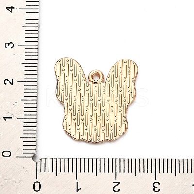 Animal Puppy Alloy Enamel Pendants X-FIND-V001-03G-03-1