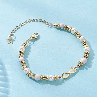 Infinity 304 Stainless Steel Link Bracelets BJEW-JB12799-01-1