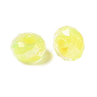 Electroplate Transpant Resin European Beads RE-CBAFF00-02D-1