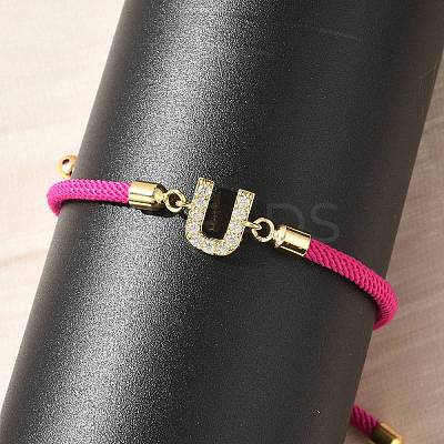 Adjustable Nylon Cord Bracelets BJEW-C096-01G-21-1