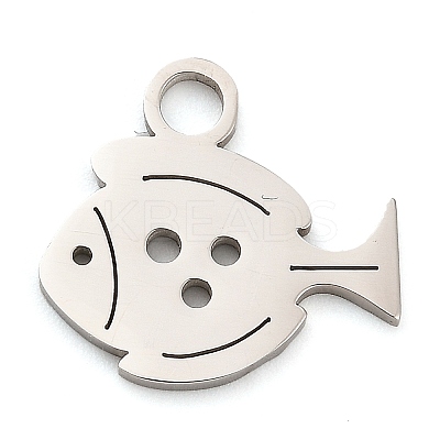 Anti-Tarnish 304 Stainless Steel Pendants STAS-R134-05P-1