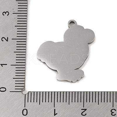 Non-Tarnish 201 Stainless Steel Pendants LS-STAS-C095-27P-1
