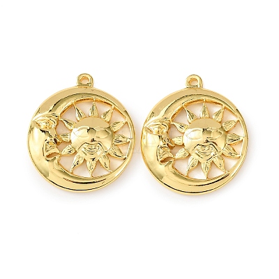 304 Stainless Steel Pendants STAS-F304-01G-02-1