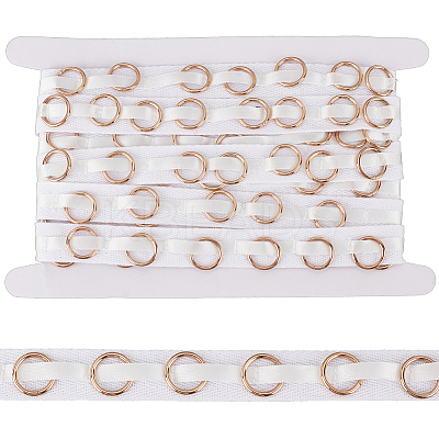 5 Yards Cotton Sewing Tape with Metal Ring DIY-OC0012-98-1