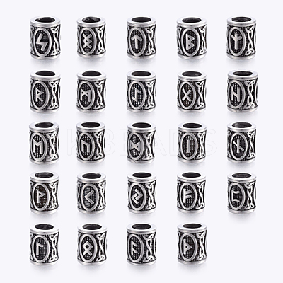 304 Stainless Steel Beads STAS-X0017-24AS-1