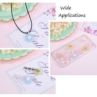 Resin Frosted Cabochons RESI-TA0001-26-1