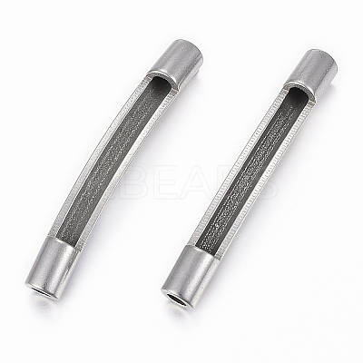 Tarnish Resistant 304 Stainless Steel Tube Beads LS-STAS-H400-72P-1