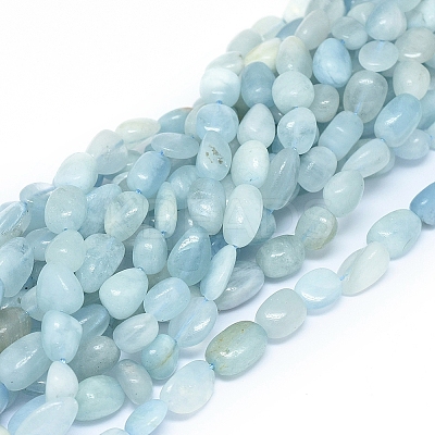 Natural Aquamarine Beads Strands X-G-D0004-A02-04-1