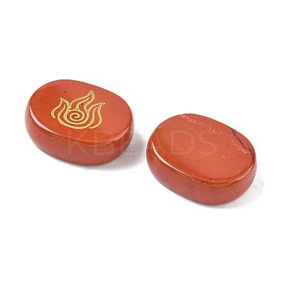 4Pcs 4 Styles Natural Red Jasper Display Decorations G-F786-02B-03-1