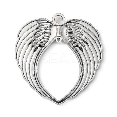 Tibetan Style Alloy Wing Large Pendants LS-TIBEP-S100-AS-RS-1