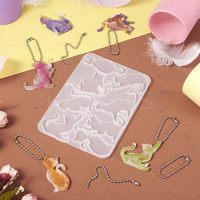 1Pc Cat Pendant Silicone Mold DIY-TA0006-20-1