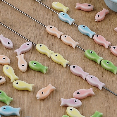 Handmade Porcelain Ceramic Beads X-PORC-Z003-04C-1