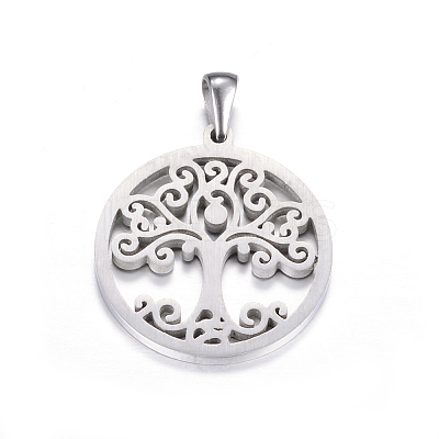 Non-Tarnish 304 Stainless Steel Pendants LS-STAS-P063-07P-1