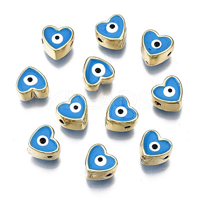 Alloy Enamel Beads PALLOY-Q441-036B-RS-1