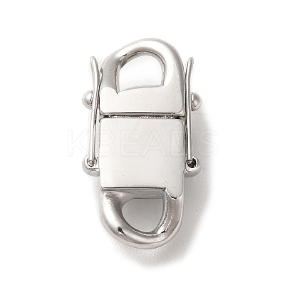 Non-Tarnish 316 Surgical Stainless Steel Twister Clasps STAS-M313-01P-03-1