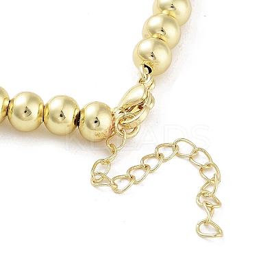 Brass Beaded Necklaces NJEW-L170-08C-G-1