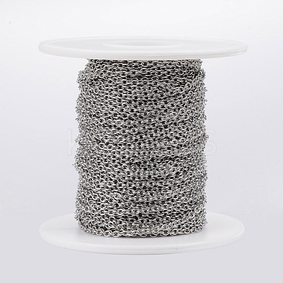 Tarnish Resistant 304 Stainless Steel Cable Chains CHS-H009-06P-1