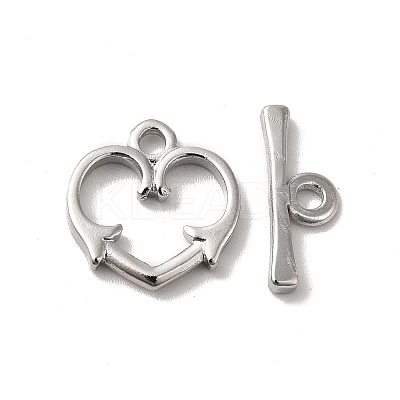 Non-Tarnish 304 Stainless Steel Toggle Clasps STAS-H212-26P-1