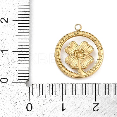 304 Stainless Steel Rhinestone Pendants STAS-I325-035G-1