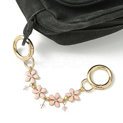 Zinc Alloy Spring Gate Rings Bag Extension Chains X1-AJEW-BA00142-02-1