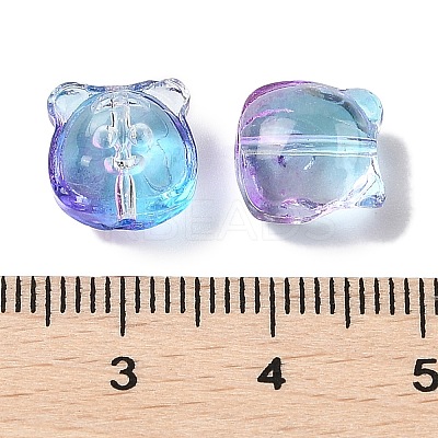 Transparent Spray Paint Glass Beads GLAA-Z011-01-1