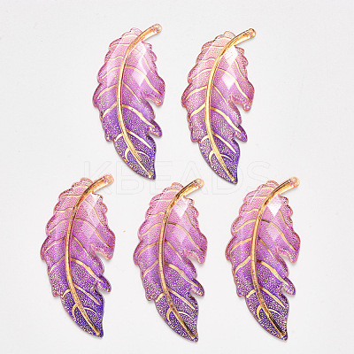 Transparent Acrylic Big Pendants TACR-R140-03C-1