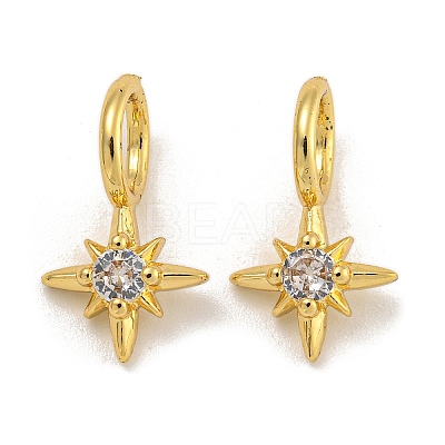 Rack Plating Brass Micro Pave Cubic Zirconia Pendants KK-C074-63G-1