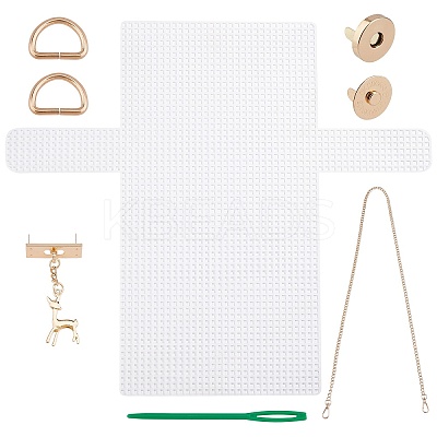 Plastic Shoulder Bag Making Kits DIY-WH0210-51-1