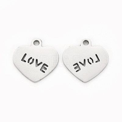 Non-Tarnish Valentine's Day 304 Stainless Steel Charms LS-STAS-I151-28P-1